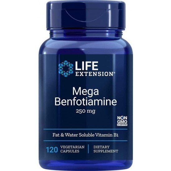Life Extension - Mega Benfotiamine - 250 Mg - 120 Vcaps (Pack of 12)